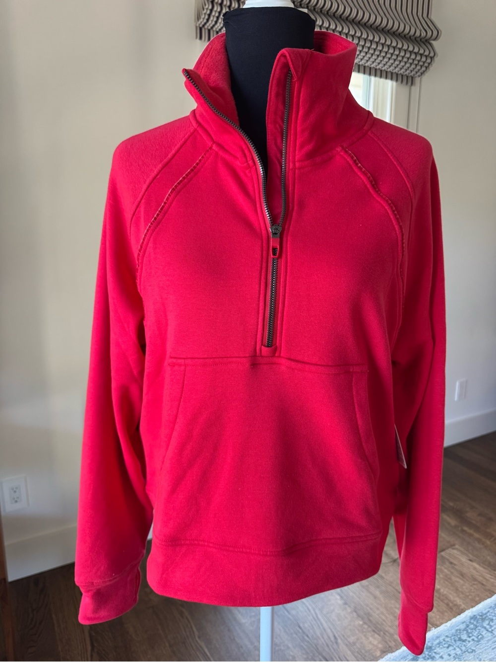 Women’s Jockey Half-Zip Fleece Pullover - Scuba style - Red